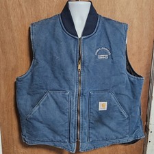 Carhartt Vintage Vest Embroidered , V01 NVY Navy , Made in USA, 2XL