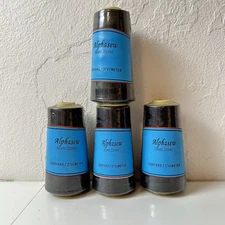 Serger Thread (LOT of 4) ALPHASEW 3000 Yards Each, BLACK  NOS