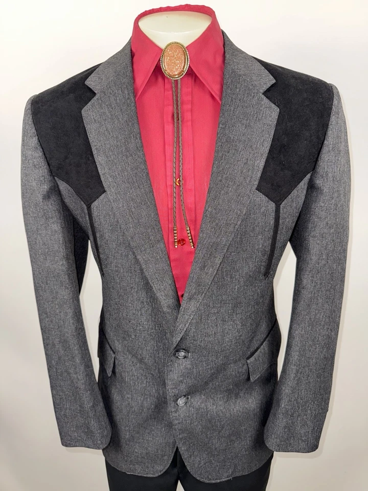 Traje De Colección Circle S Para Hombres 44 Chaqueta 34 31 Pantalones Western Rockabilly Disco Vaquero Foto 4 de 4