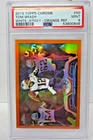 2013 Topps Chrome ORANGE REFRACTOR - TOM BRADY Football Card PSA 9 MINT