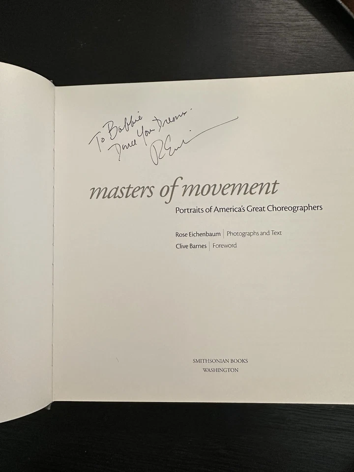 Very Rare Rose Eichenbaum Masters Of Movement Book Many Autographs Foto 4 de 4