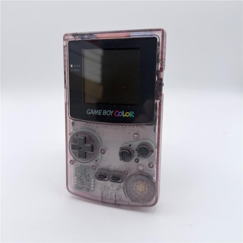 Nintendo Game Boy Color CGB-001 Purple Clear Handheld Console Tested Working