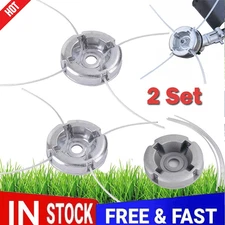 2X Lawn Mower Steel Wire Grass Trimmer Head Brush Cutter Weed Eater Trimmer Head