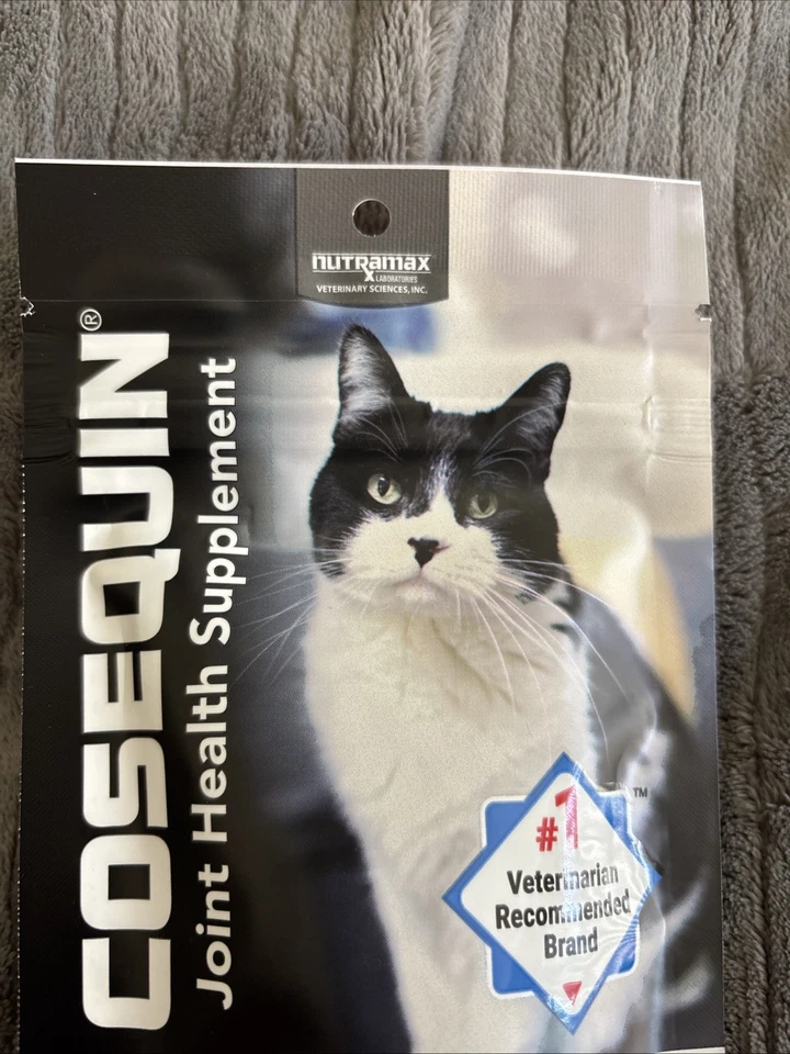 Suplemento de salud articular Nutramax Cosequin para gatos 60 masticables suaves Foto 3 de 4