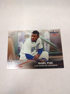 2018 Topps Opening Day - Before Opening Day #BOD-YP Yasiel Puig (PWE)