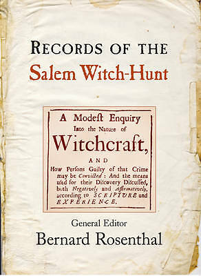 Records of the Salem Witch-Hunt Rosenthal Hardback Cambridge University Press
