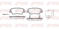 Remsa BremsbeläGe Bremsbelegsatz Hinten FüR Hyundai I10 Sonata V KIA Soul