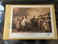 1976 USPS First Day Issue The Surrender Of Lord Cornwallis at Yorktown Stamps