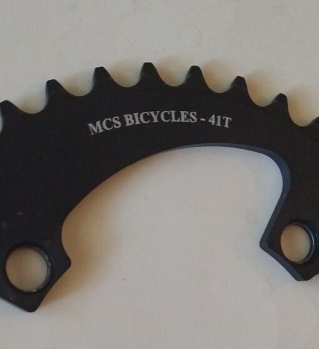 MCS Bicycles 4 Bolt Aluminum Chainring 41T 41Tooth Mid School BMX Great Cond - Picture 4 of 9
