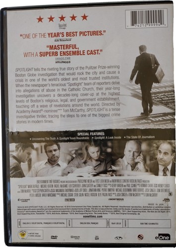 DVD Spotlight 2015 Entertainment One Michael Keaton Mark Ruffalo Drama VG - Picture 2 of 2