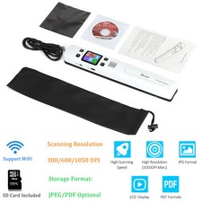 MUNBYN 1050DPI Document Photo Scanner,to PDF/JPG built-in WiFi with 16GB SD Card