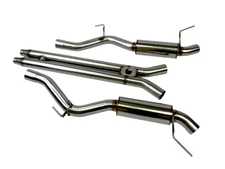 Ford Mustang GT 15-17 3" Catback H Pipe Exhaust Dual Mufflers NO TIPS V8 5.0L