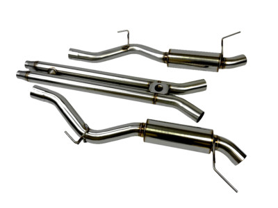 Ford Mustang GT 15-17 3'' Catback H Pipe Exhaust Dual Mufflers NO TIPS V8 5.0L