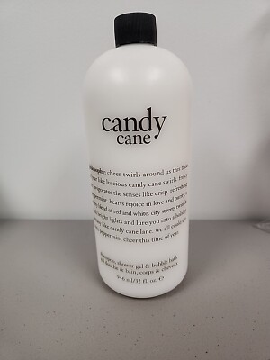  Philosophy Candy Cane,Shampoo,Shower Gel, & Bubble Bath-32 Fl Oz