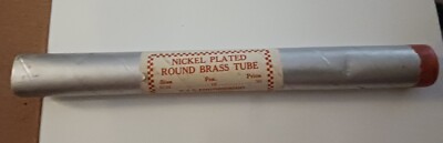 NIB 10 Vintage K&S Nickel Plated Brass Tubes 9/32 ~ #332 ~ Chicago Illinois 