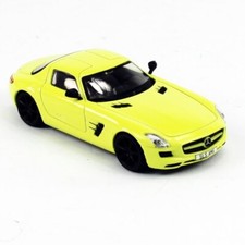 Modellino auto replica Solido scala 1:43 2010 Mercedes Benz SLS AMG giallo 4401100
