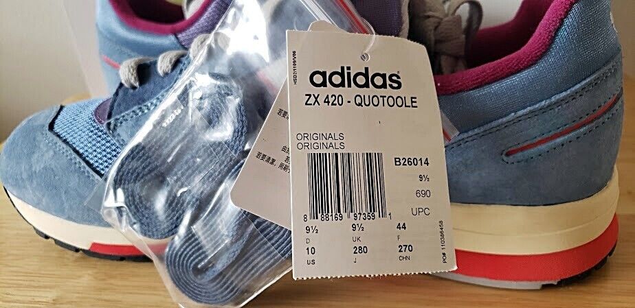 ADIDAS CONSORTIUM ZX 420 QUOTOOLE B26014 SIZE 10 PETER O ADIDAS CONSORTIUM ZX 420 QUOTOOLE B26014 SIZE 10 PETER O