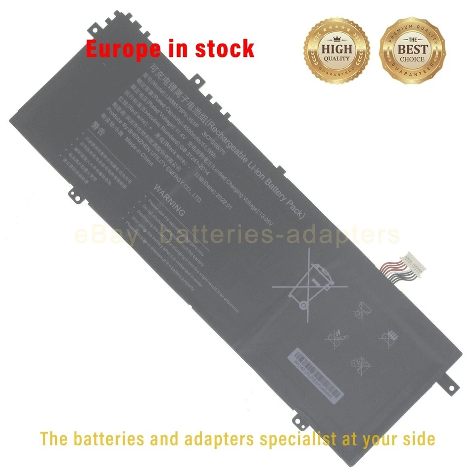 Original New U488575PV Battery for GATEWAY Ultra Slim 14.1 GWTC51427 - Image 2 of 4