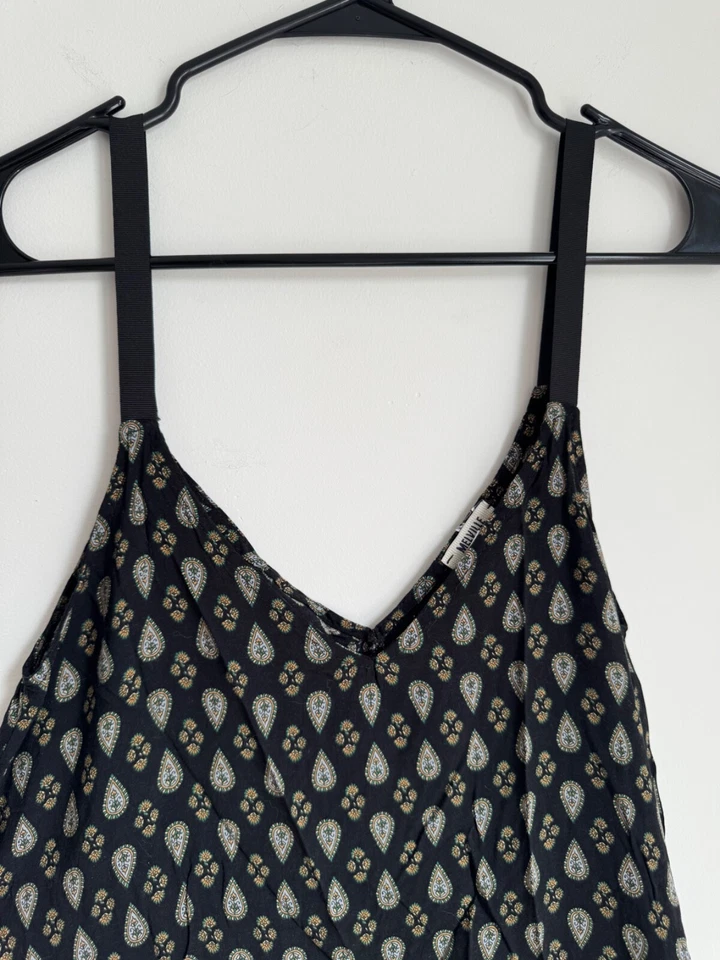 Brandy Melville Dress Mini Midi Black Western Paisley Womens S - Image 4 of 4