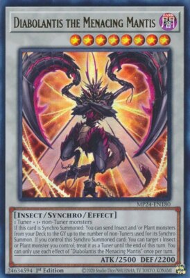 Yugioh! Diabolantis the Menacing Mantis - MP24-EN180 - Ultra Rare