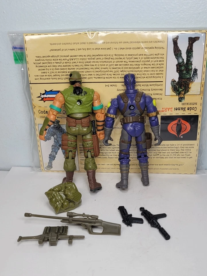 2002 GI Joe vs Cobra DART & COBRA C.L.A.W.S Отдельная упаковка hasbro - Изображение 2 из 2