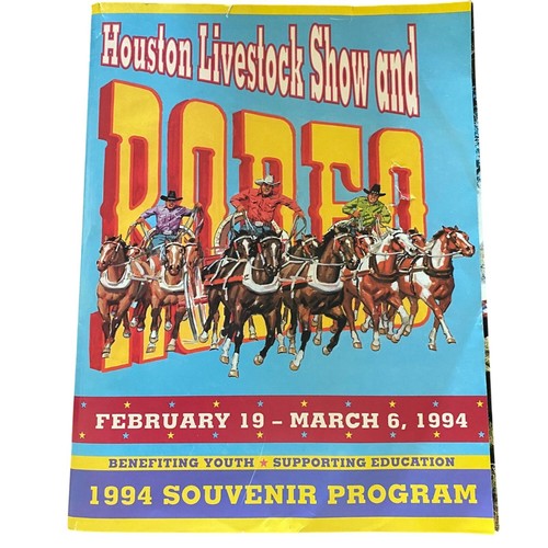 Houston Livestock show and Rodeo 1994 souvenir program catalog Feb19-March 6