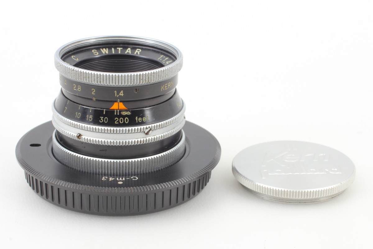 Exc+5] Kern Paillard SWITAR 25mm f1.4 C-Mount LENS From