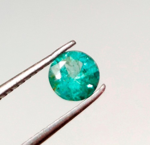 Piedra preciosa suelta esmeralda verde natural de corte redondo en forma de zambia - Imagen 20 de 20