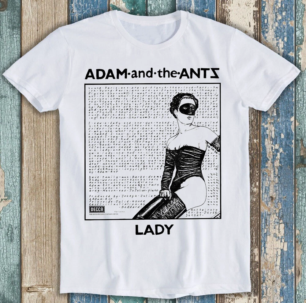 T-Shirt Unisexe Noir Adam And The Ants - Coton - Tailles S à 2XL | Look Groupe Rock