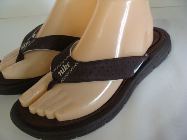 nike brown thong flip flop