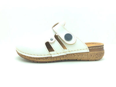 Inblu Damen Sandale Sandalette Pantoletten Weiß Gr. 37 (UK 4)
