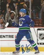 Vancouver Canucks Bo Horvat Signed Autographed 8x10 NHL Photo COA Z