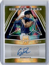 2022 Elite Extra Edition Hidden Gems Gold Cade Povich Auto 9/10 (B71) Twins