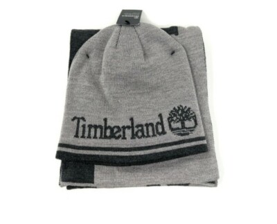 Knit Hat Timberland Hat And Scarf Set NWT Timberland Logo Detail