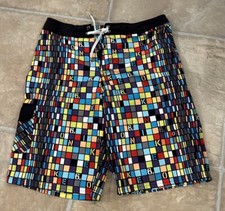NIKE 6.0 Short Swim Surf Trunks Sz 30 Bright Color Swimsuit Beach Pool Men