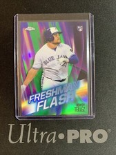 2019 Topps Chrome Rowdy Tellez Freshman Flash Green Parallel /99