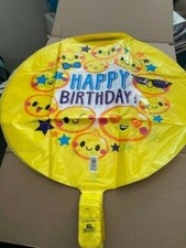 Anagram Happy Birthday Emoticons Print Foil Balloon New  