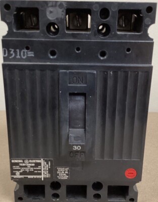 General Electric GE TEB132030 Circuit Breaker 30A 240V 3Pole#235PT81FML