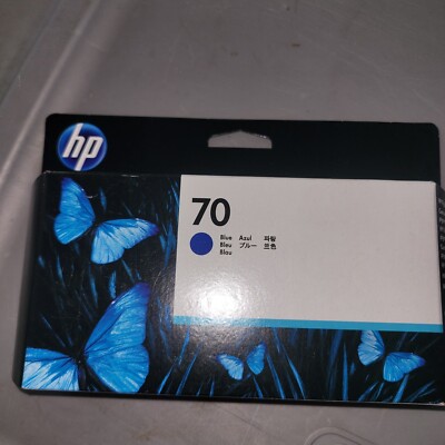 Genuine HP 70 Blue Ink 130ml DesignJet L3S81B E1L21B Q6675A  - Retail Box