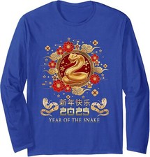 New Year Of The Snake 2025 Lunar Chinese Celebration Long Sleeve T-Shirt
