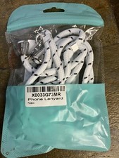 Phone Lanyard Adjustable Neck Strap For Phone Cases for Cell Phones Black/white