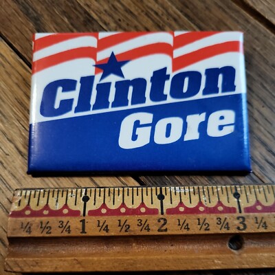 Clinton Gore Presidential Campaign Button Pin Political Pinback | eBay