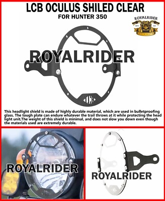 LCB OCULUS SHILED CLEAR FIT FOR ROYAL ENFIELD HUNTER 350