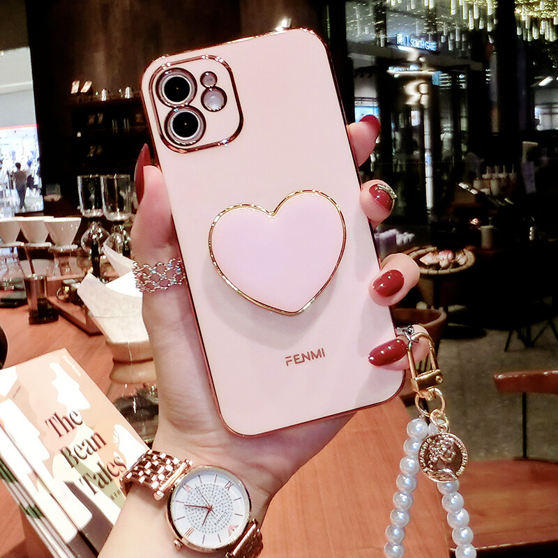 For iPhone 17 Pro Max 16 15 14 13 12 Girl's Cute Shockproof Holder