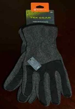 men's Tek Gear size M/L gloves black fleece GLOVES