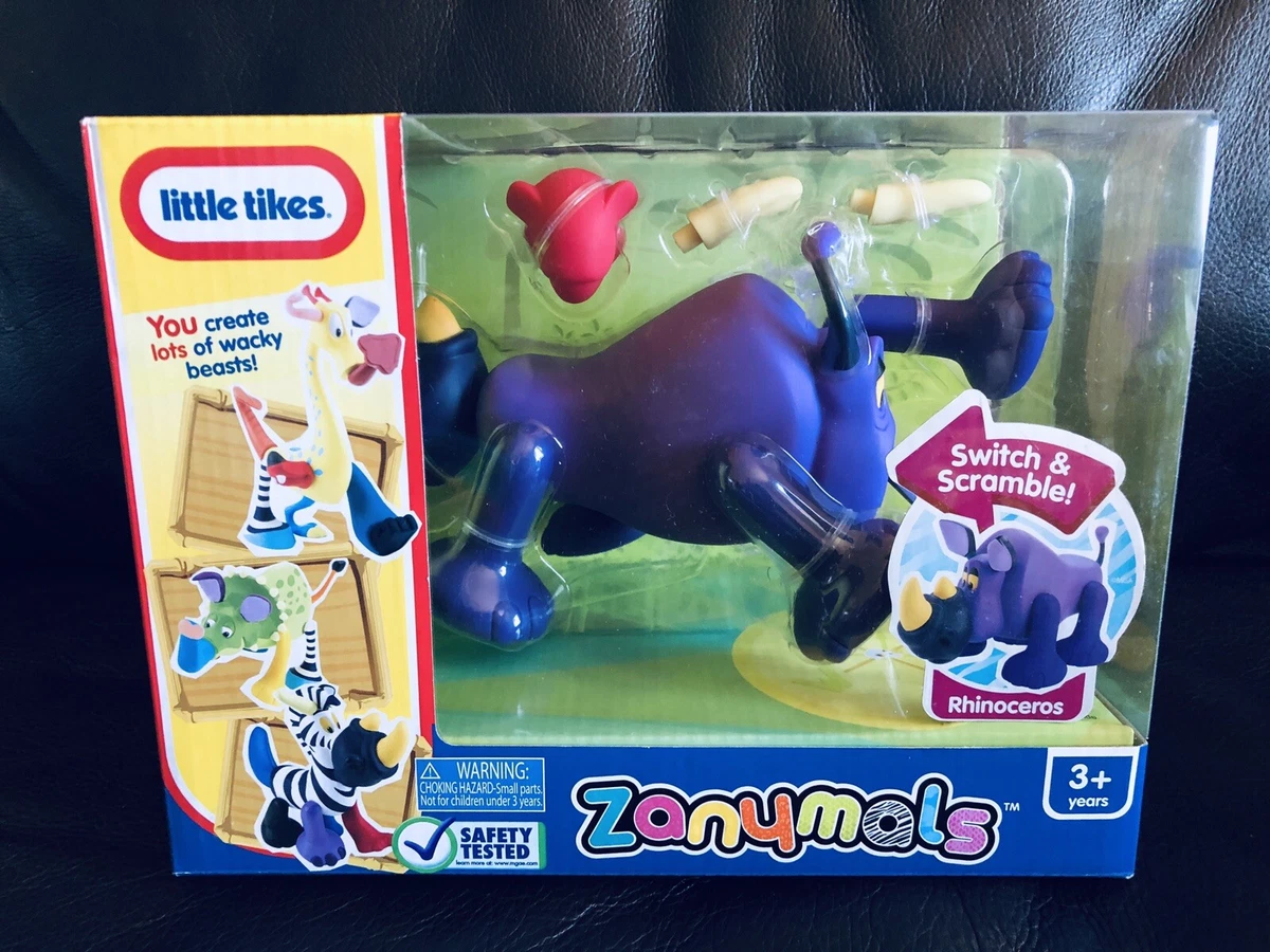Little Tikes ZANYMALS Rhinoceros Rhino Toy Switch and Scramble Create 3 Years