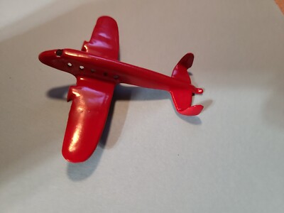 MARX MODERN RED REPRODUCTION AIRPLANE W/BOMBS