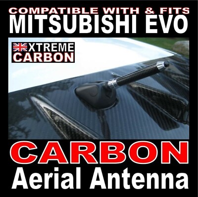 Carbon Fibre Telescopic Roof Aerial ''Fits'' Mitsubishi Evo EVOLUTION 7 8 9 models