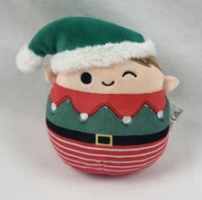 Kellytoy Squishmallow 5" Jangle the Christmas Elf Holiday Collection Mini Plush