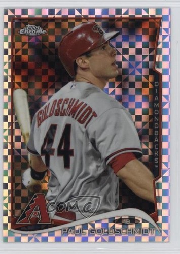 2014 Topps Chrome X-Fractor Paul Goldschmidt #125 6m1 - Picture 1 of 3